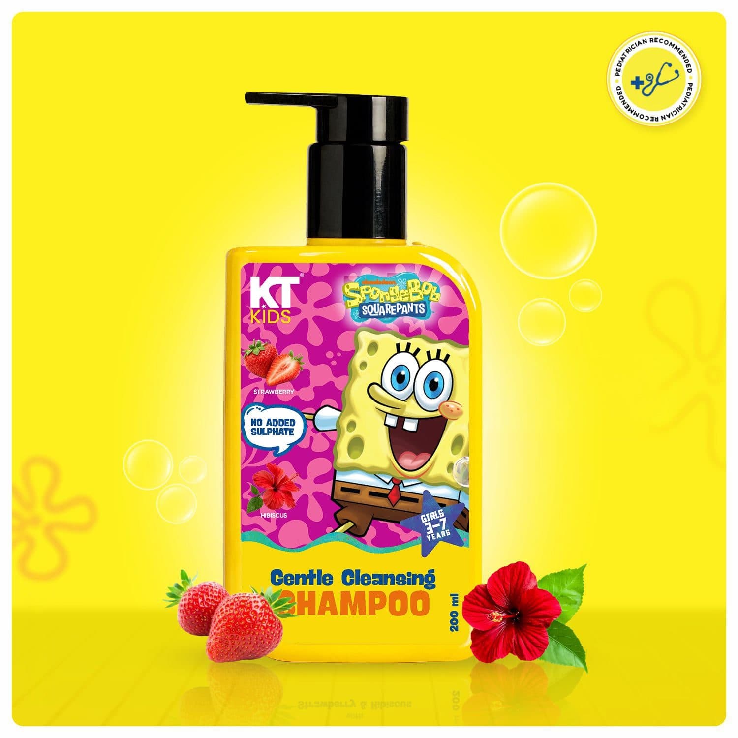 KT Kids Gentle Cleansing Shampoo for Girls, 3–7 Years – 200ml - Hair Care - Shampoo, Oils, Conditioners | Buy online on ZillyBuy