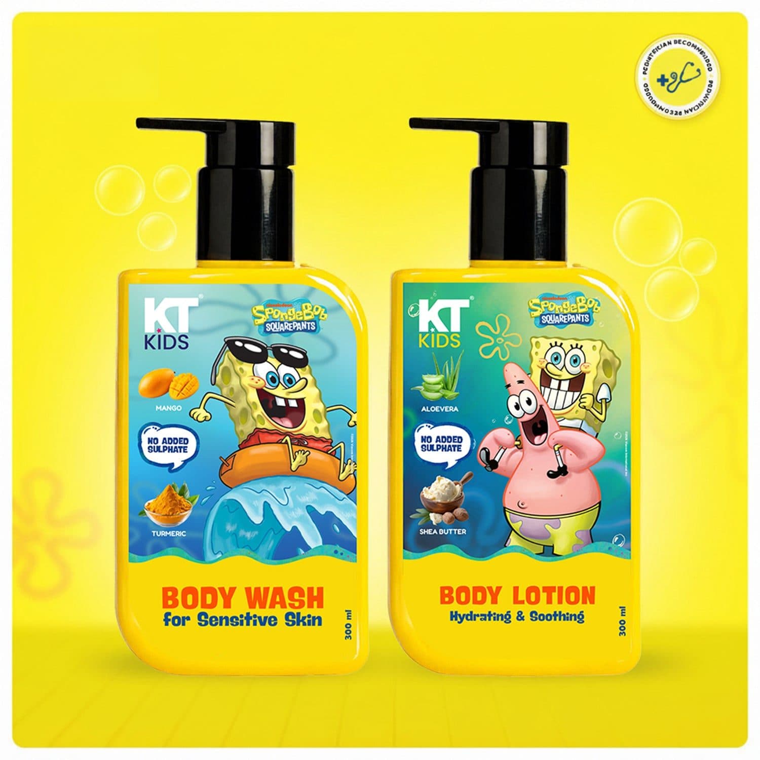 KT Kids Gentle Body Care Combo – Soft Body Wash + Moisturizing Kids Lotion - 600g - Bath Soaps and Gels | Buy online on ZillyBuy