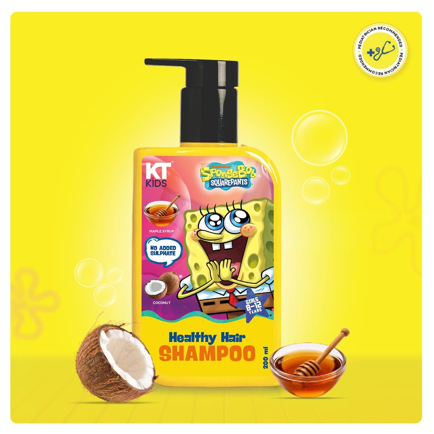 KT Kids Healthy Hair Shampoo for Girls, 8+ Years – 200ml - Hair Care - Shampoo, Oils, Conditioners | Buy online on ZillyBuy