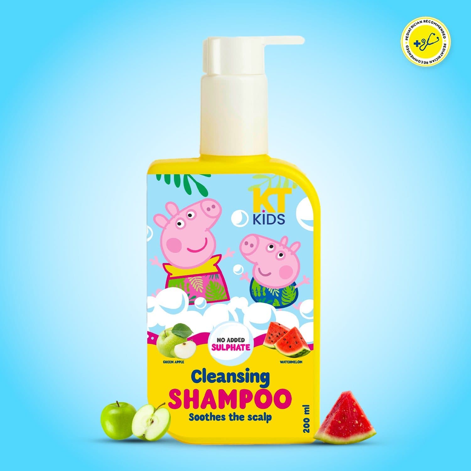 KT Kids Peppa Pig Gentle Cleansing Shampoo – 200ml - Hair Care - Shampoo, Oils, Conditioners | Buy online on ZillyBuy