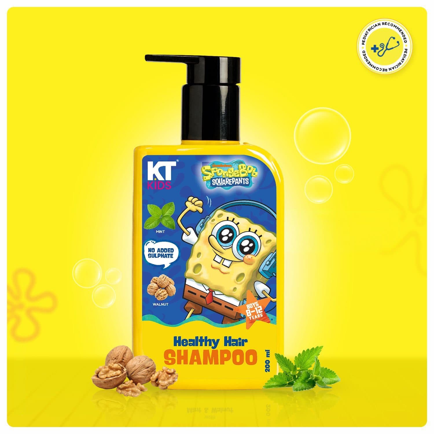 KT Kids Healthy Hair Shampoo for Boys, 8+ Years – 200ml - Hair Care - Shampoo, Oils, Conditioners | Buy online on ZillyBuy
