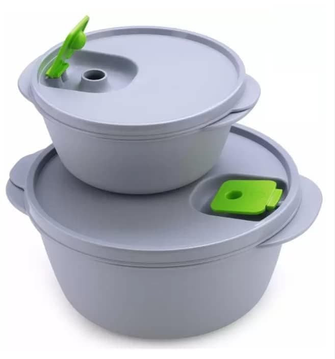 GOODLIFE Microwave Safe Plastic Bowl 1900ml and 900ml, Set of 2, Grey pack of (1) - Kitchen Storage and Containers | Buy online on ZillyBuy