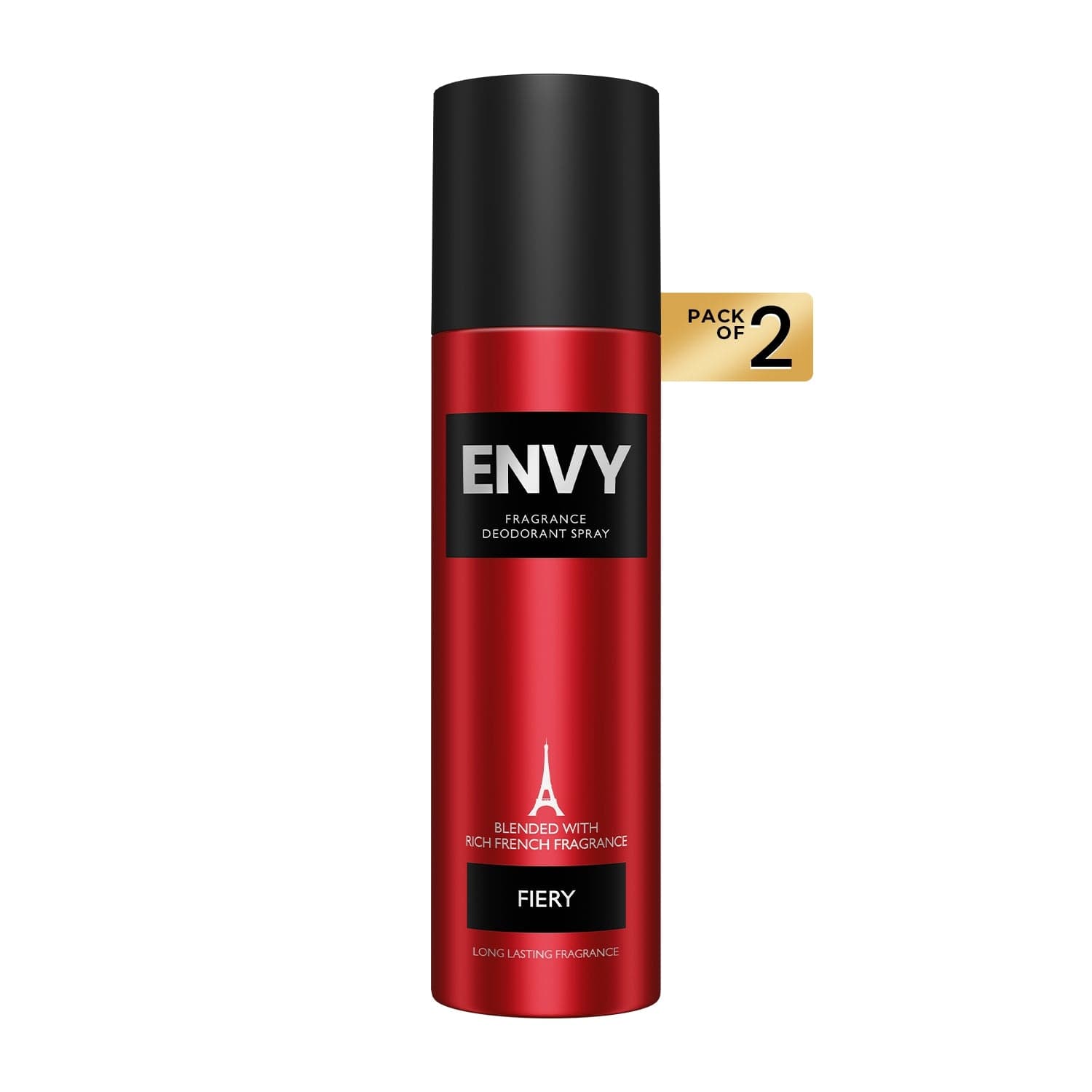 ENVY Pack of 2 Fiery Deos For Men - 120ml Each - Fragrance | Buy online on ZillyBuy