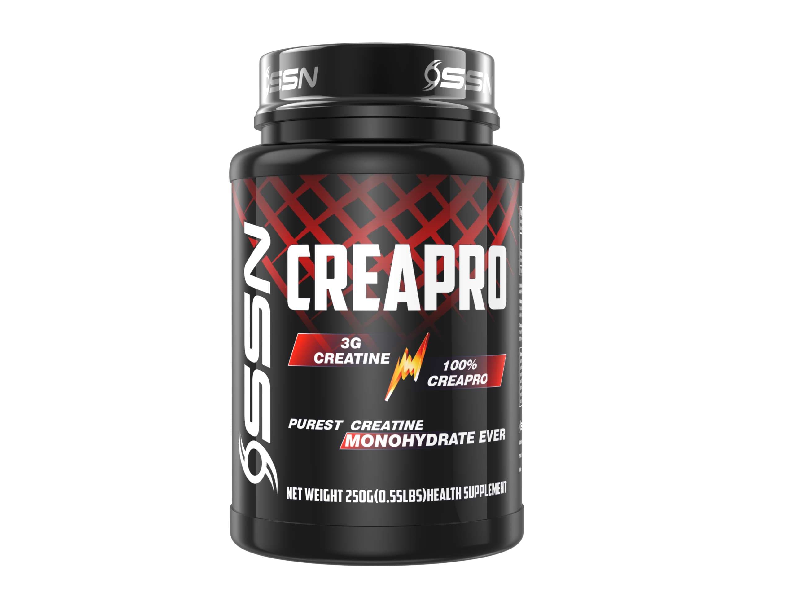 OSSN Creapro, 3g Creatine Monohydrate Per Serving, Pack Of 250g (83 Servings), Unflavoured - Nutrition and Fitness Supplements | Buy online on ZillyBuy