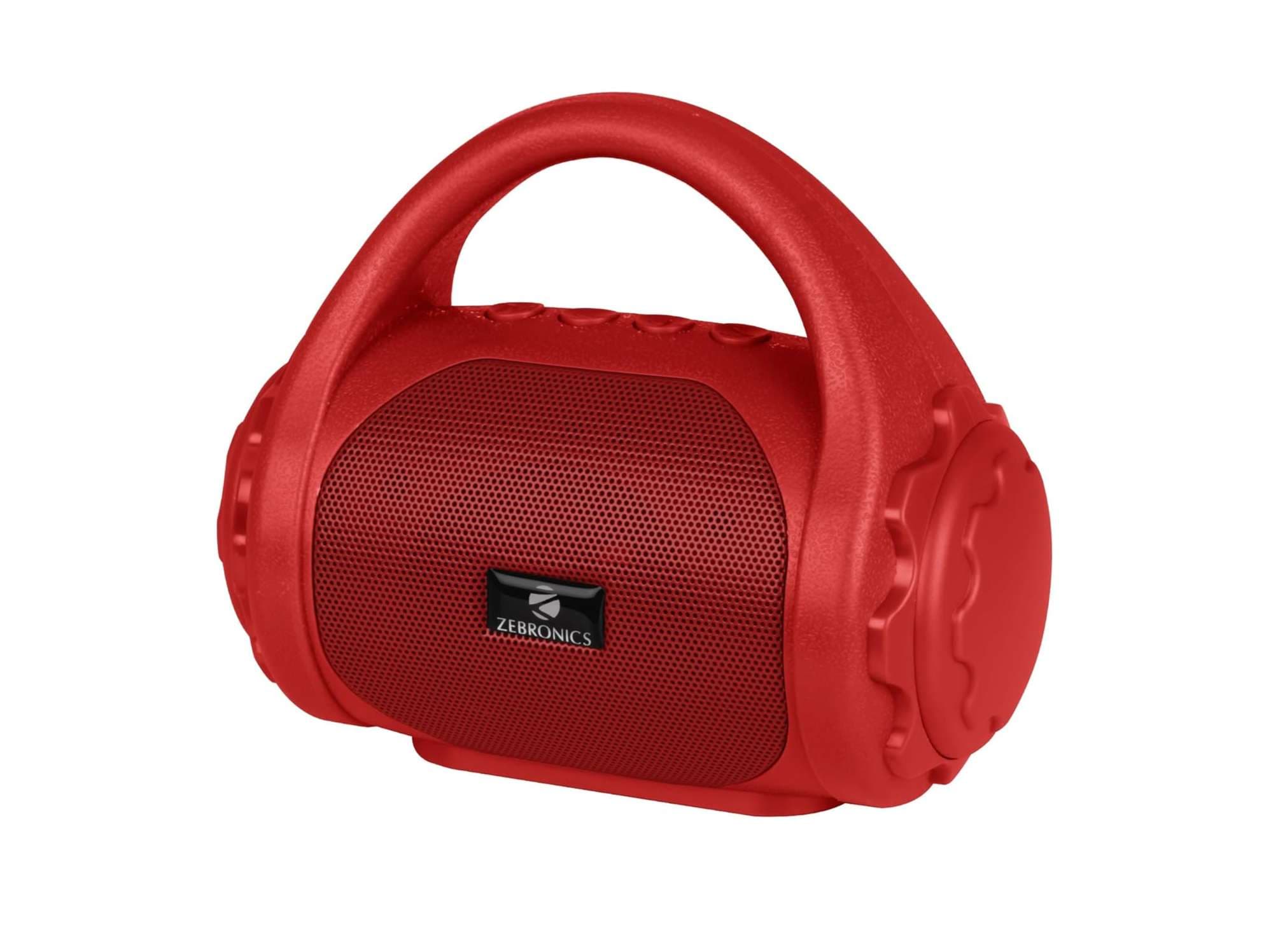 Zebronics ZEB-COUNTY Wired & Bluetooth Portable Speaker - Red - Speaker | Buy online on ZillyBuy