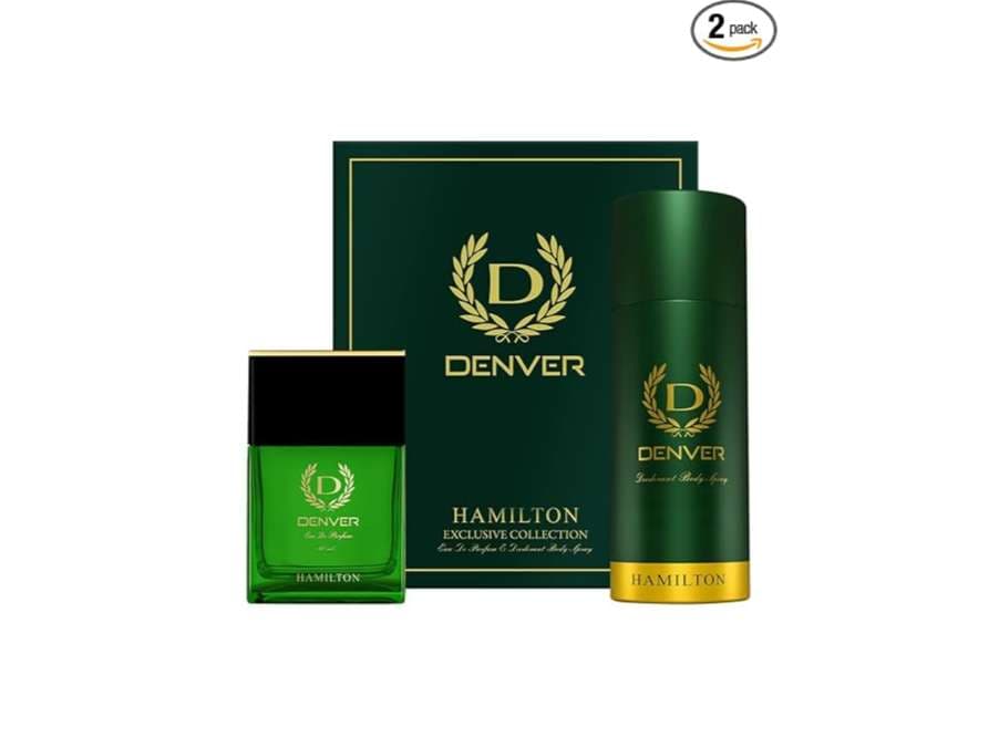 Denver Hamilton Gift Set, Deodorant - 150ml + Perfume 60ml - For Men - Fragrance | Buy online on ZillyBuy