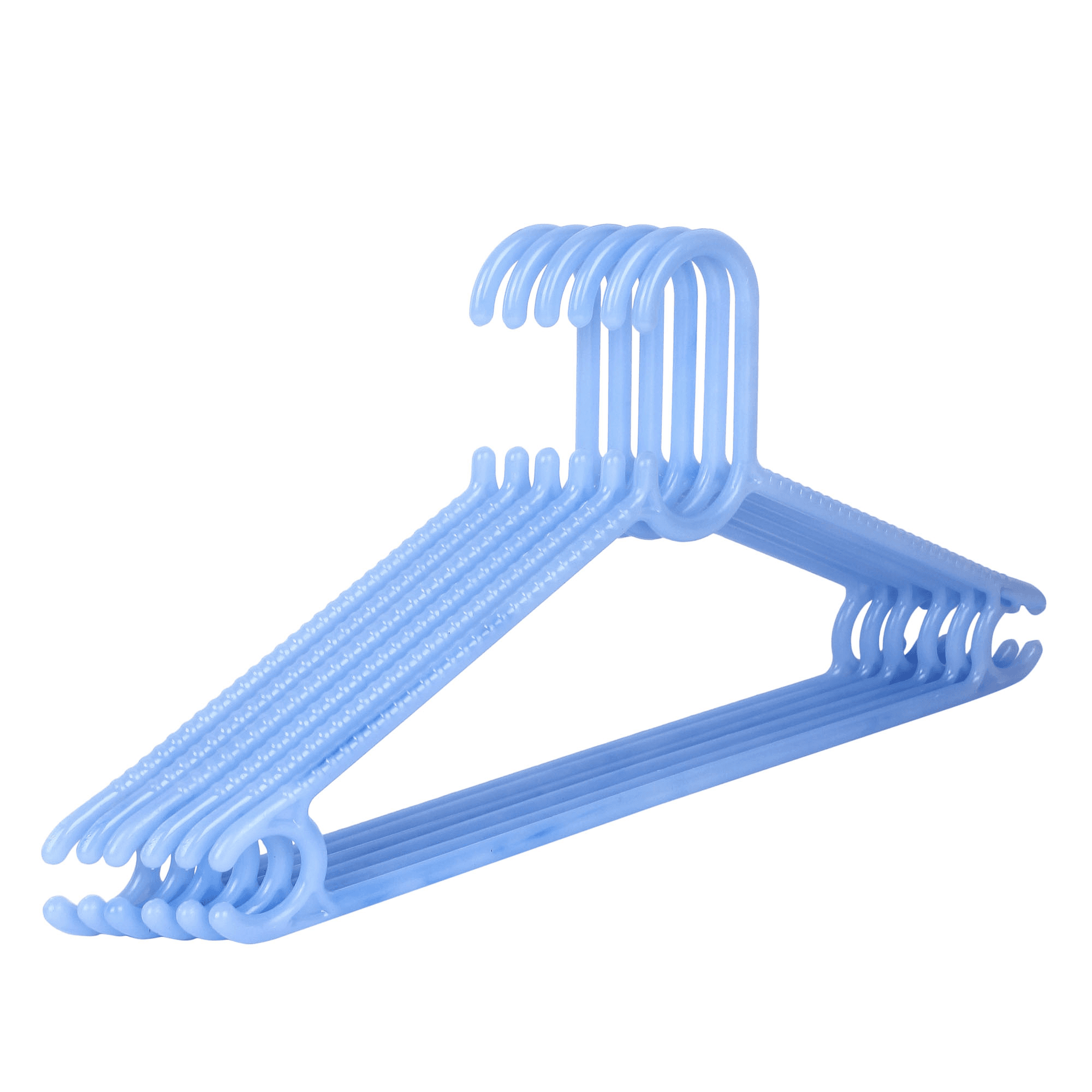 CLASSY 6-P Plastic Garment Hangers - Durable, Lightweight & Slip-Resistant Design - Closet/Laundry/Shoe Organization | Buy online on ZillyBuy