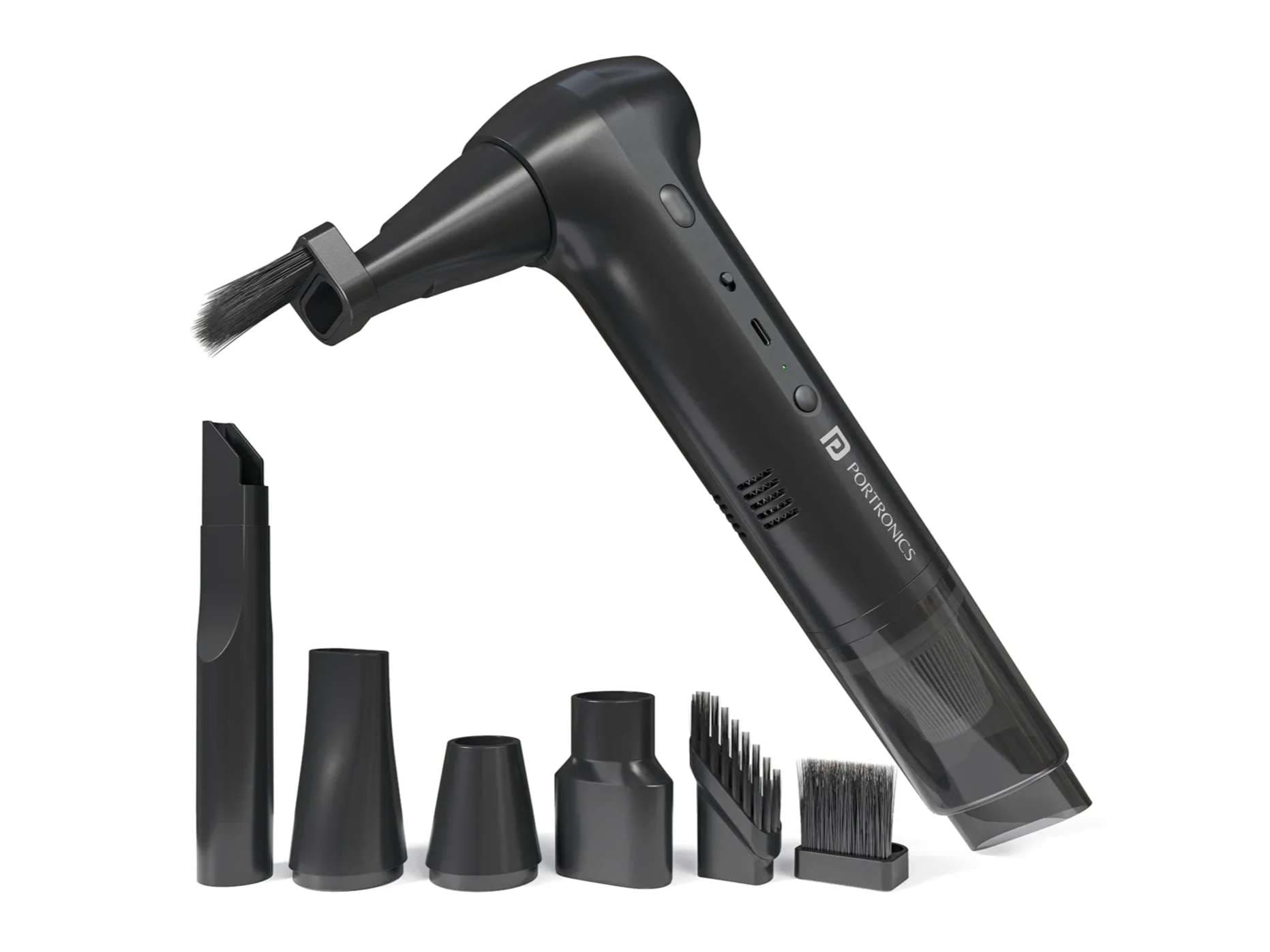 Portronics AirCop Portable Car Vacuum Cleaner - Black - Vacuum Cleaner | Buy online on ZillyBuy