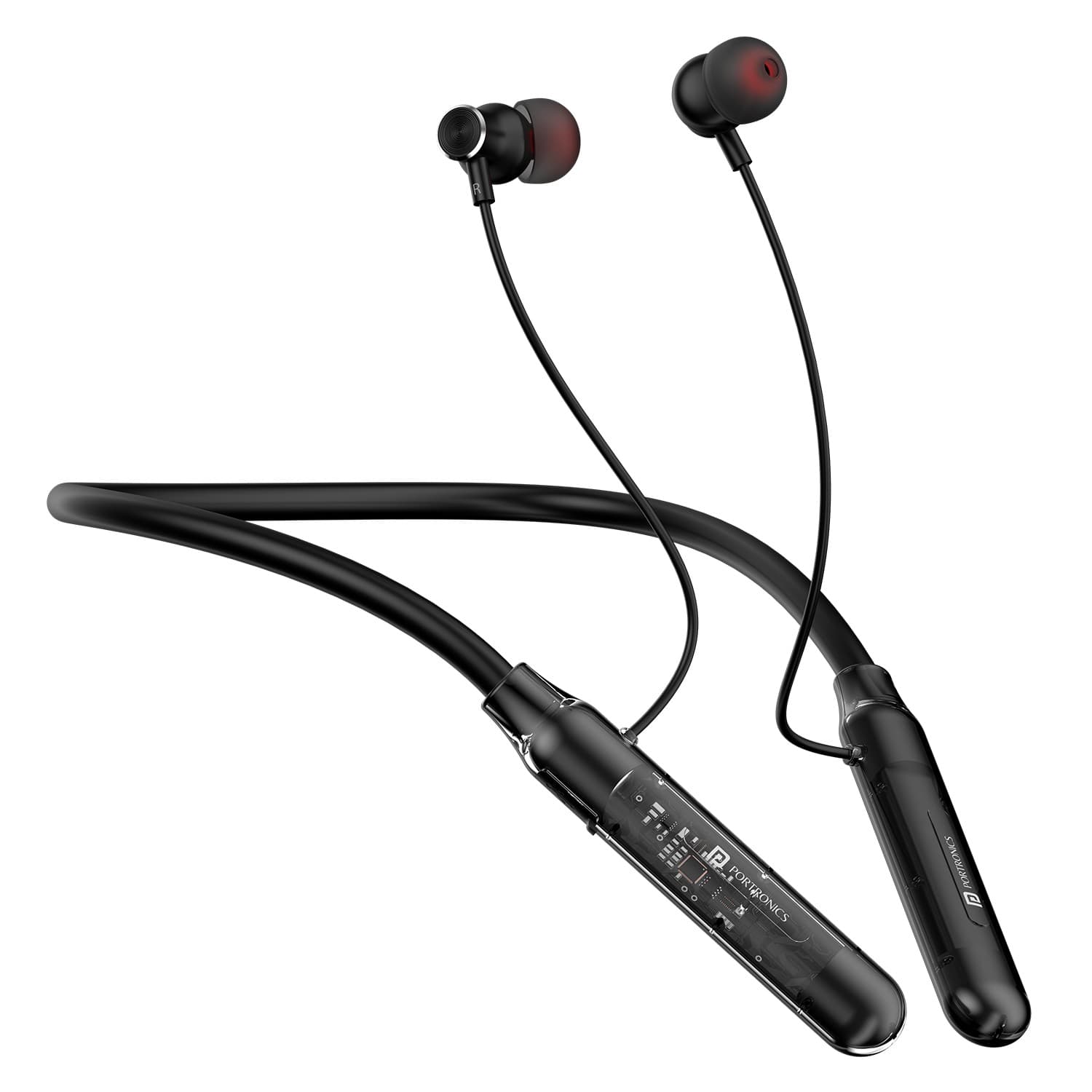 Portronics Harmonics Y3 Bluetooth Version 5.3, Transparent Design, Dual Mode, Type C Fast Charging - Earphone | Buy online on ZillyBuy