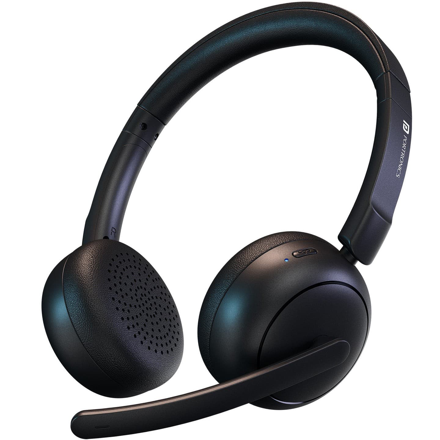 Portronics Muffs A3 Upto 50 Hours Playtime, Bluetooth Version 6.0, Adjustable Headband, Type C Fast Charging - Black - Earphone | Buy online on ZillyBuy