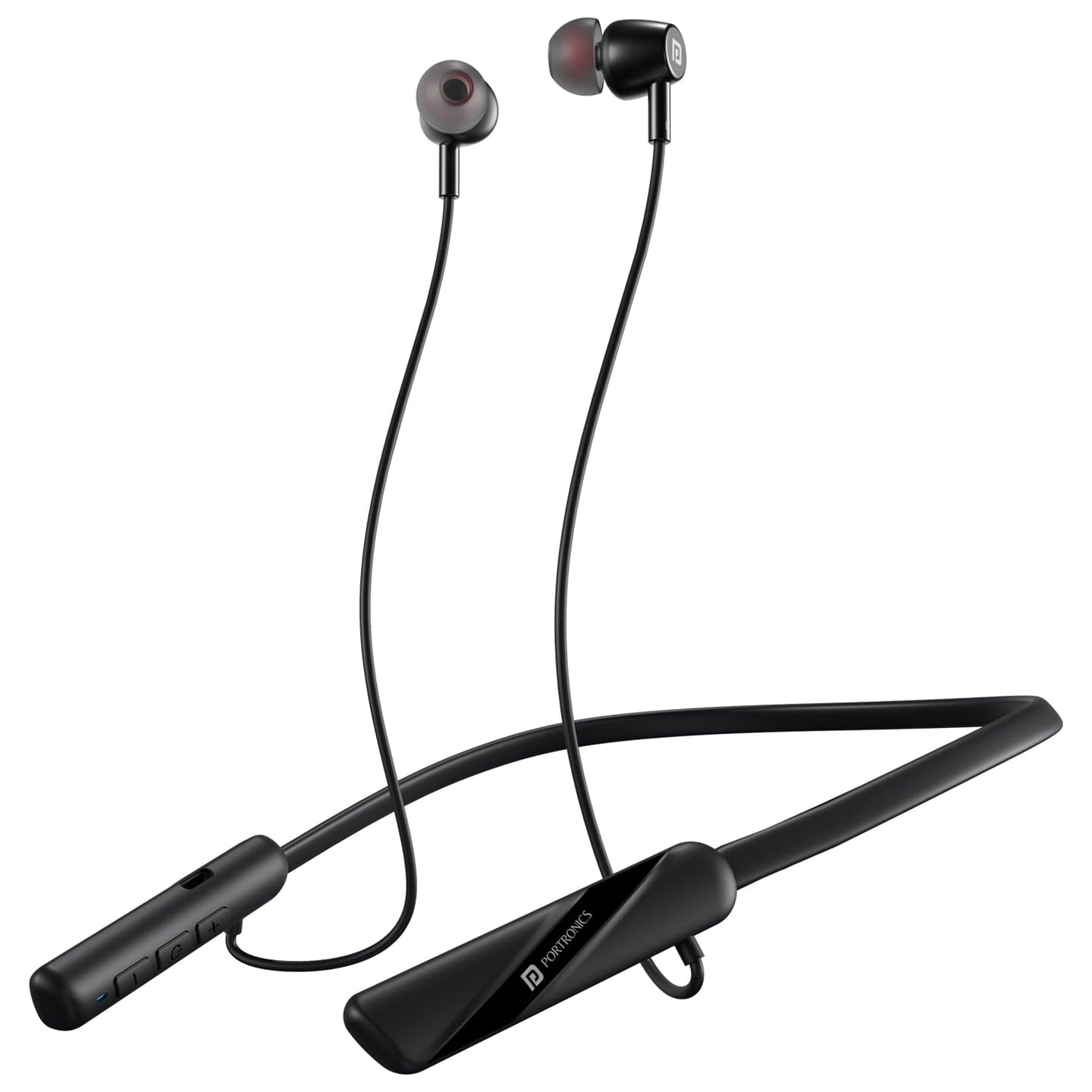 Portronics Harmonics Z10 35 Hour Playtime, Inline Control, Water Resistant, Magnetic Latch - Earphone | Buy online on ZillyBuy
