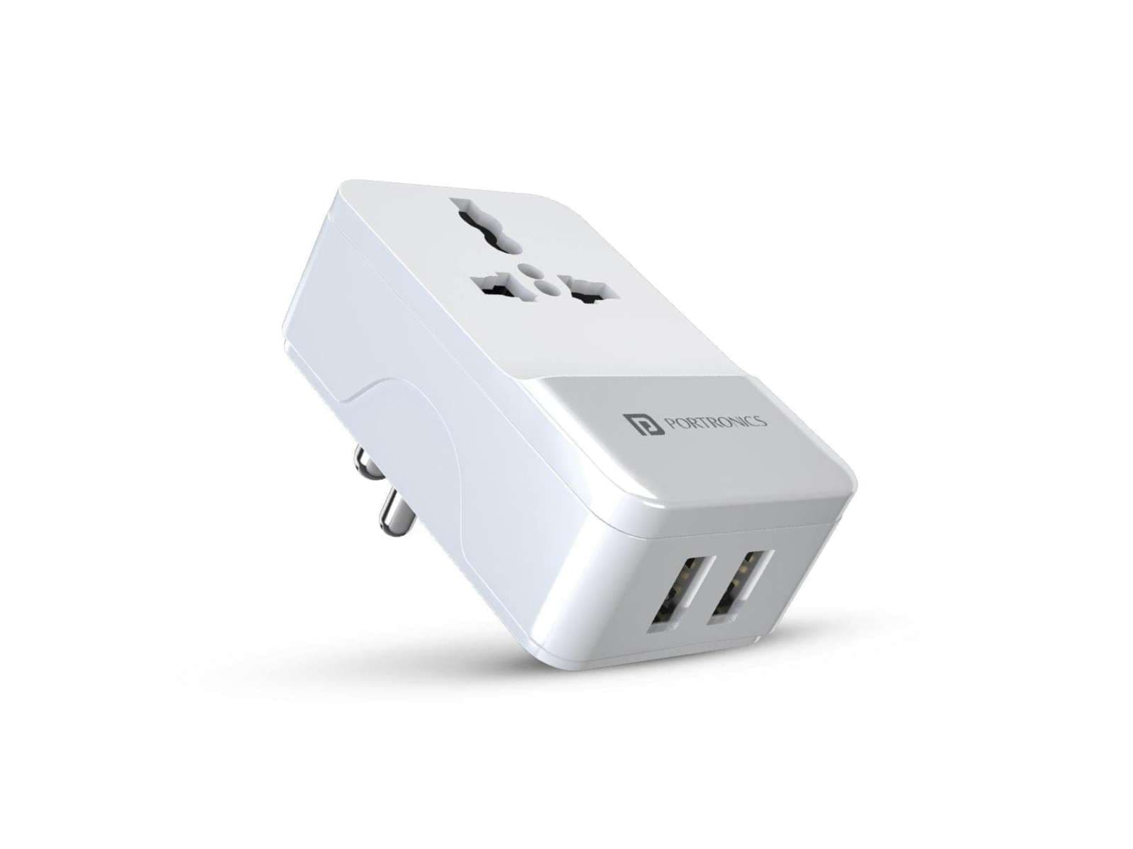 Portronics Adapto III Fast Charger, Dual Port, Multi-Tasking, DC 5V 3.4A - Charger | Buy online on ZillyBuy