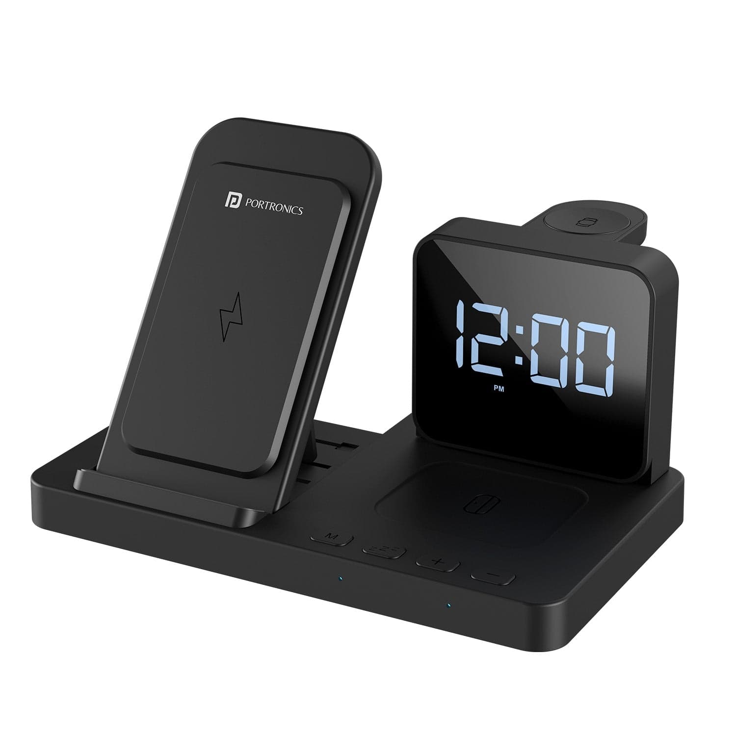 Portronics BELLA Digital Alarm Clock, 15 Watt Output, LED Display, Adjustable Brightness - Charger | Buy online on ZillyBuy