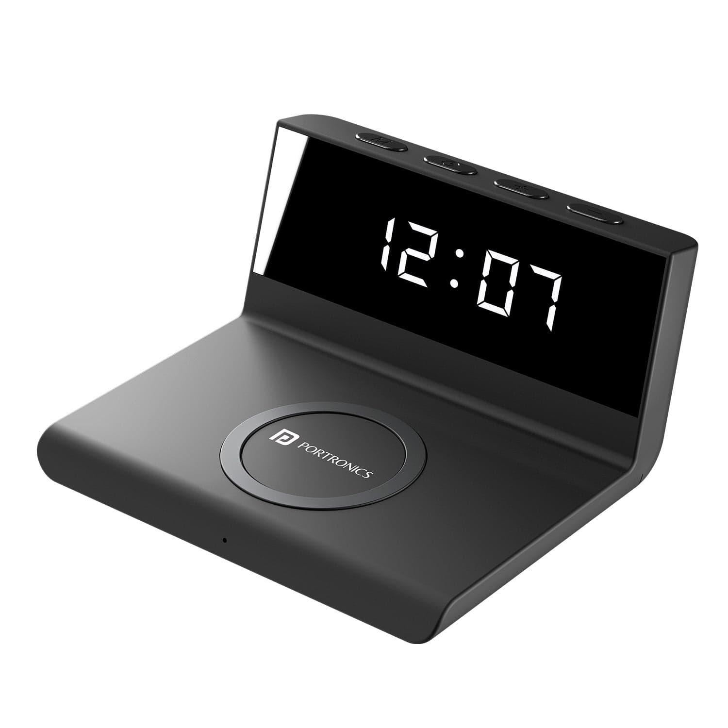Portronics Freedom 4A , Digital Alarm Clock, Brightness Level, Fast Charging, Compact - Charger | Buy online on ZillyBuy