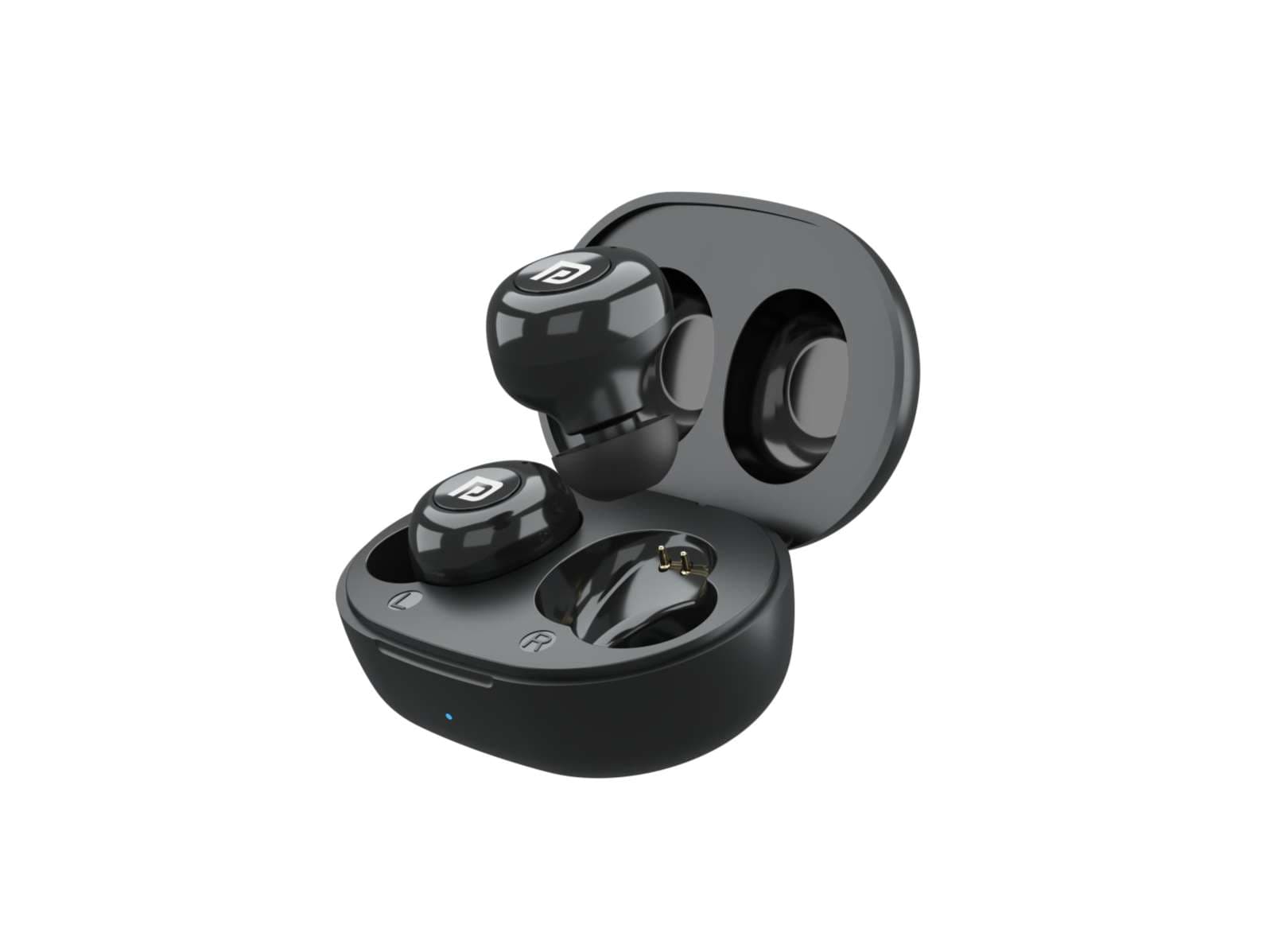 Portronics Harmonics Twins S3 Smart TWS Bluetooth 5.2 Earbuds with 20 Hrs Playtime, 8mm Drivers, Lightweight Design - Black - Earphone | Buy online on ZillyBuy