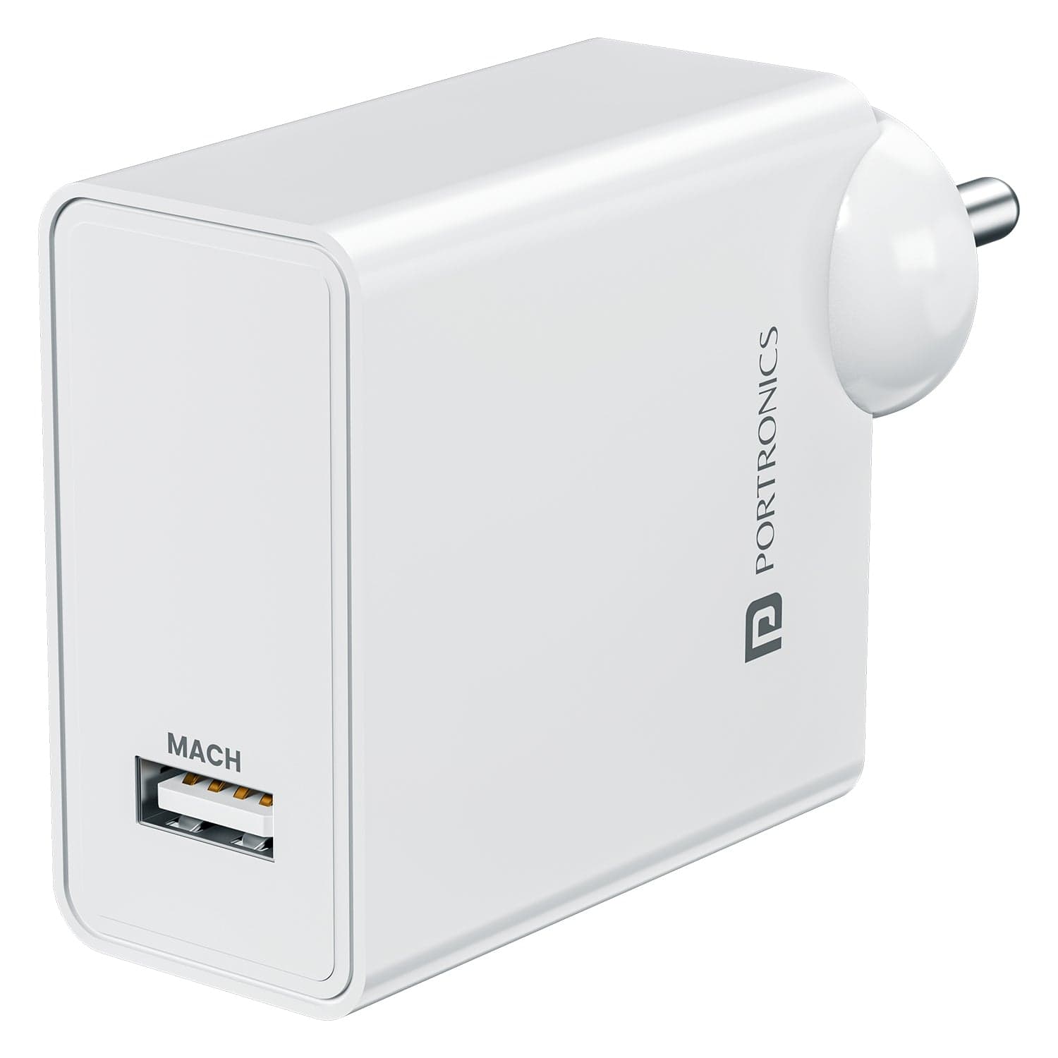 Portronics Adapto 25A 25W Fast Charger, Type C PD Charger, Intelligent Chip, Over Voltage Protection - Charger | Buy online on ZillyBuy