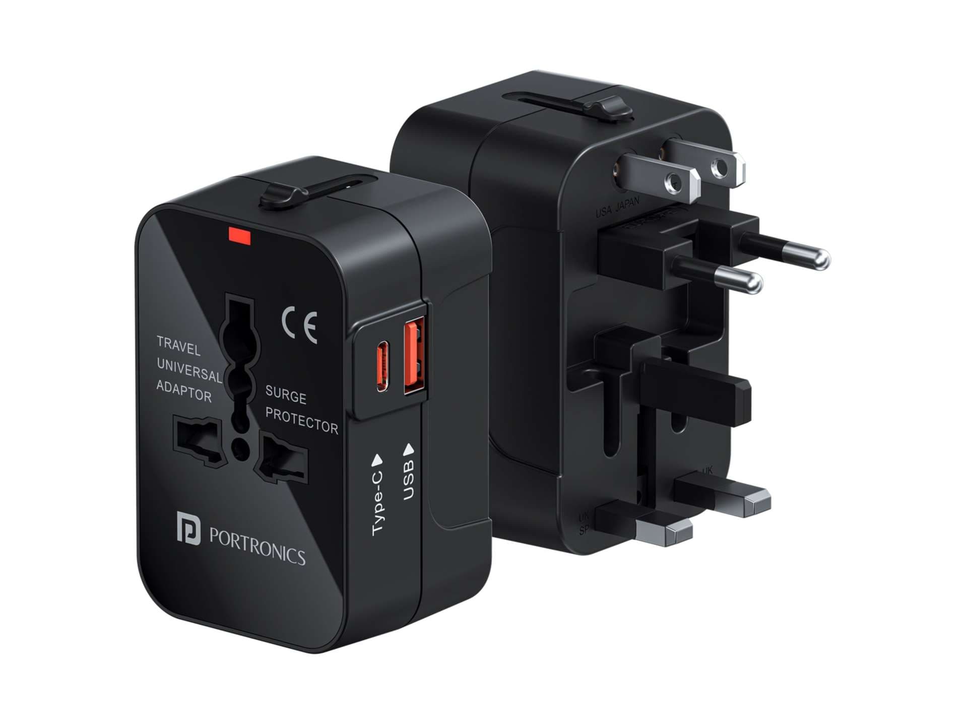 Portronics Juicemate 3 Universal Travel Adapter with 6A AC Socket Output,Universal AC Socket, All in One International Travel Fast Charging Adapter - Charger | Buy online on ZillyBuy