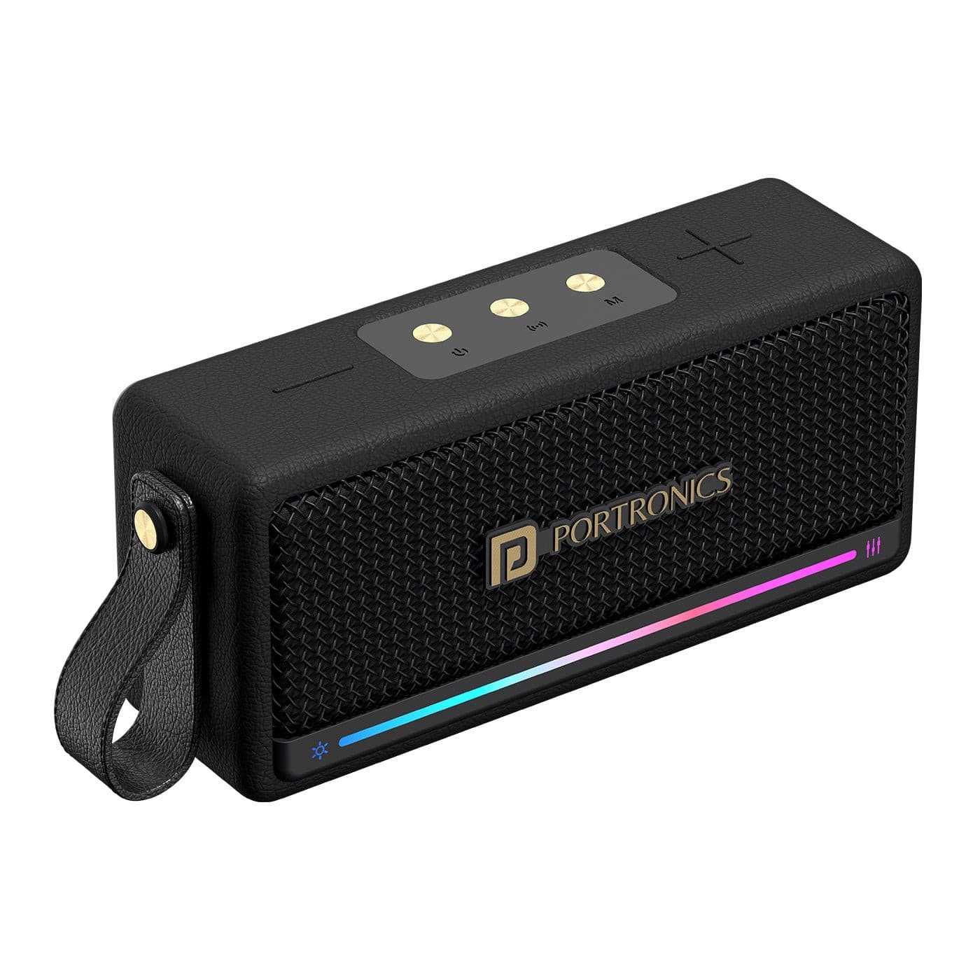 Portronics Harmony Mini 25W HD Premium Portable Bluetooth Speaker with Subwoofer, EQ Adjustment, 6 Hours Playtime, in-Built Mic,TWS Mode,RGB Lights, Bluetooth V5.3, Type C Fast Charging - Speaker | Buy online on ZillyBuy