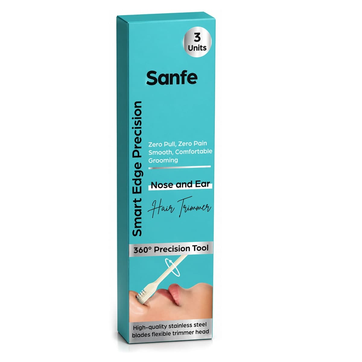 Sanfe Nose & Ear Hair Trimmer - 3 Units - Shaving and Grooming | Buy online on ZillyBuy