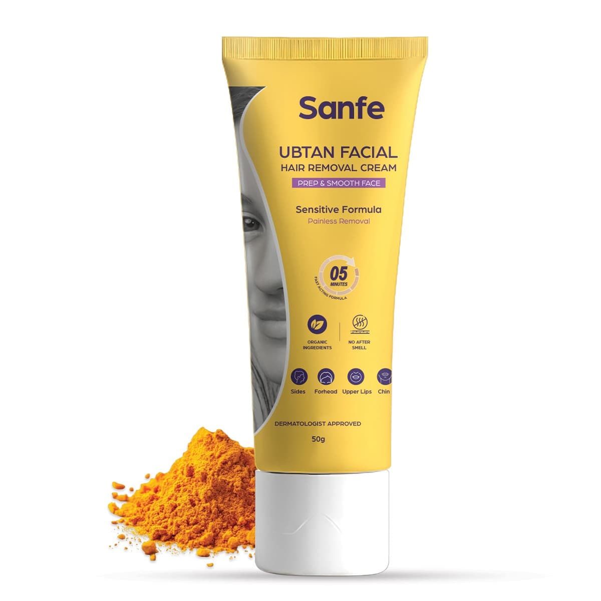 Sanfe Ubtan Facial Hair Removal Cream 50g, Suitable for all Skin Type Cream - Shaving and Grooming | Buy online on ZillyBuy