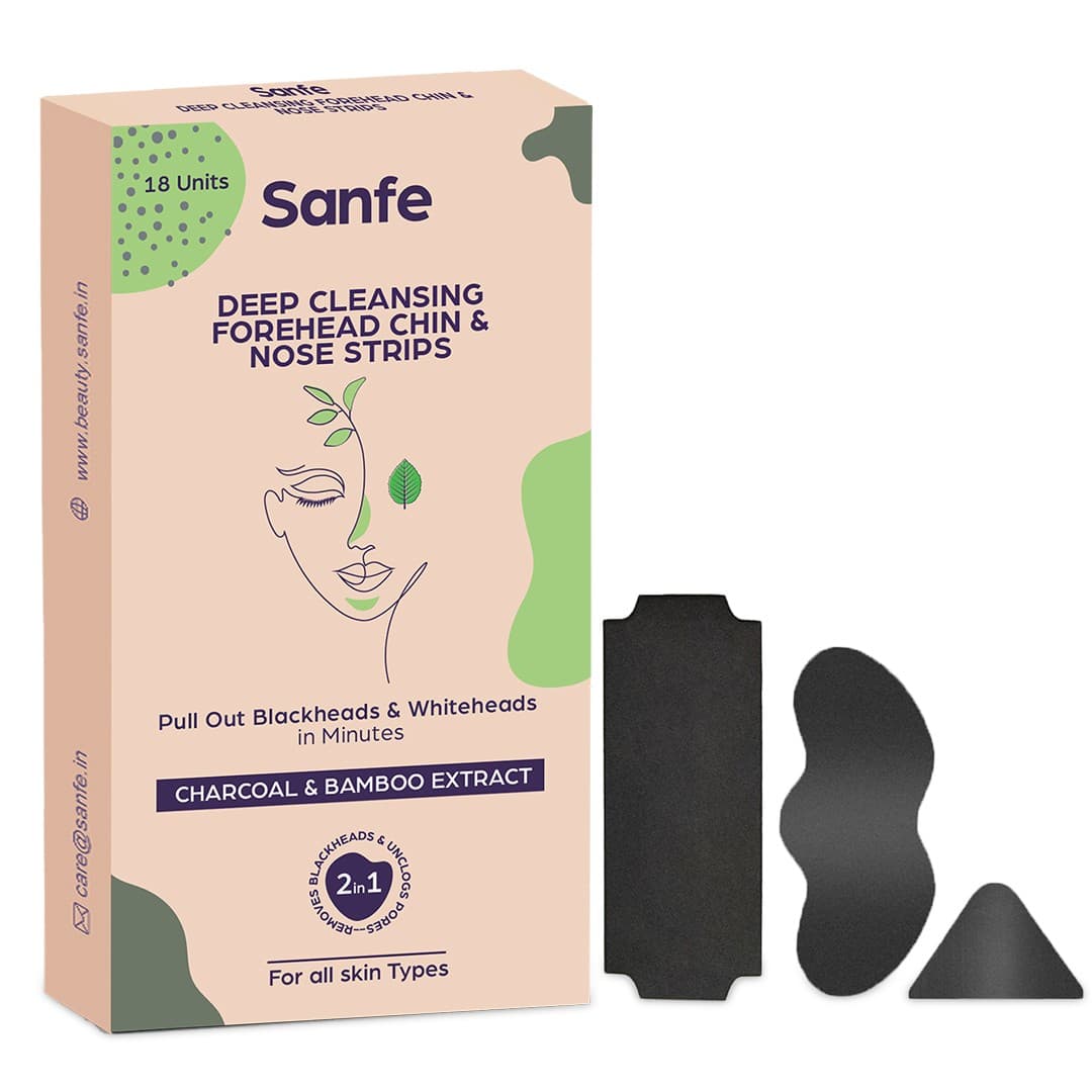 Sanfe Deep Cleansing Forehead Chin & Nose Strips - Pack of 18 - Skin Care - Face Cleansers | Buy online on ZillyBuy