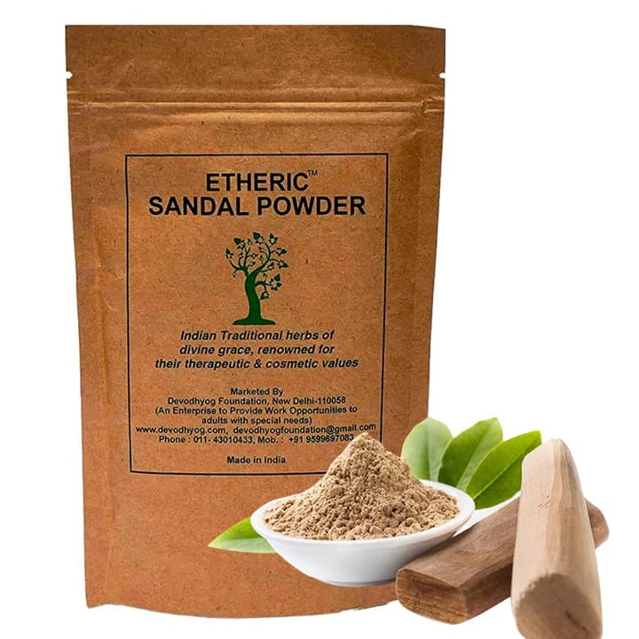 Etheric Sandal Powder For Skin Whitening & Smoothening (100 gm) - Skin Care - Face Cleansers | Buy online on ZillyBuy
