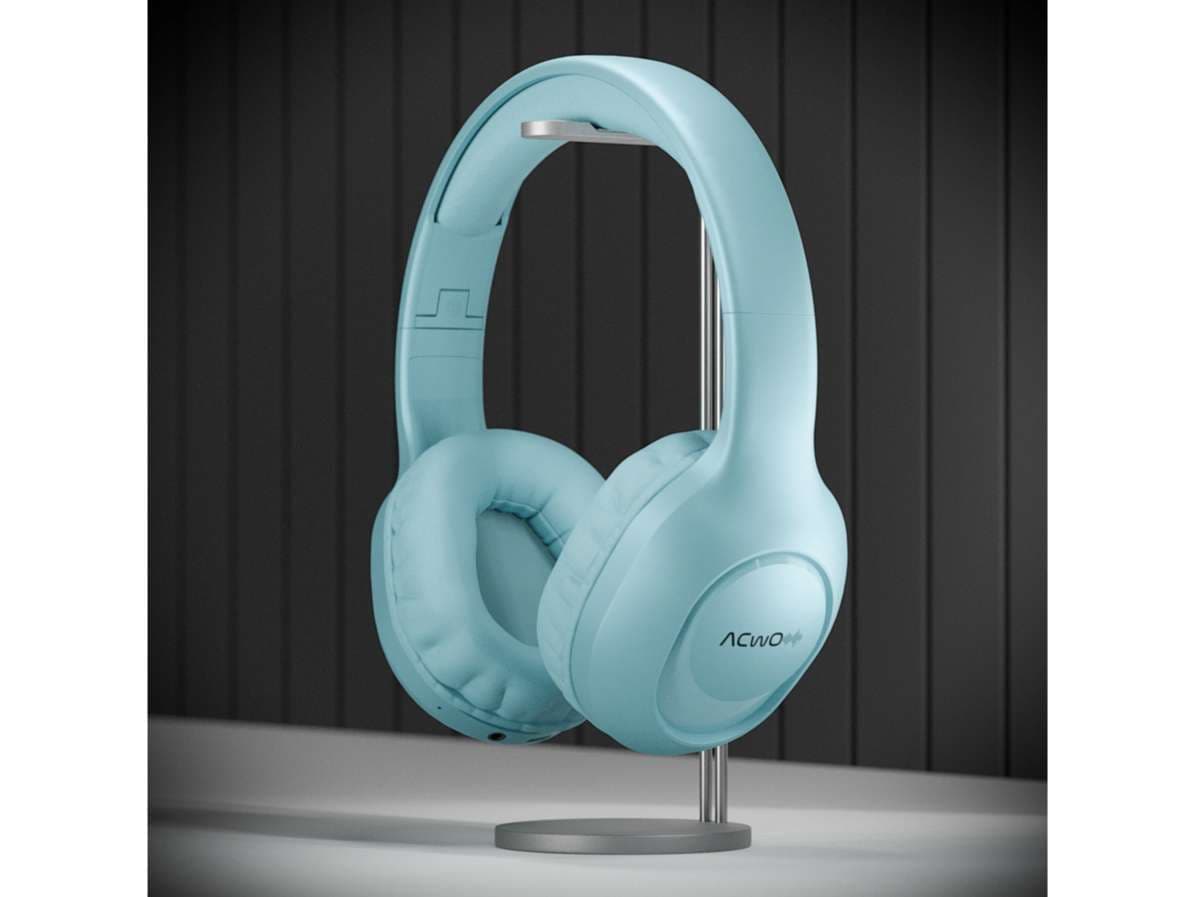 ACwO Twister 313, AI-ENC, Dual Device Connectivity, Dual EQ Modes, 40mm Bass BoomX Drivers, 50 Hours Playtime, 45ms Low Latency, IPX5 Voice Assistant - Pastel-Blue - Earphone | Buy online on ZillyBuy