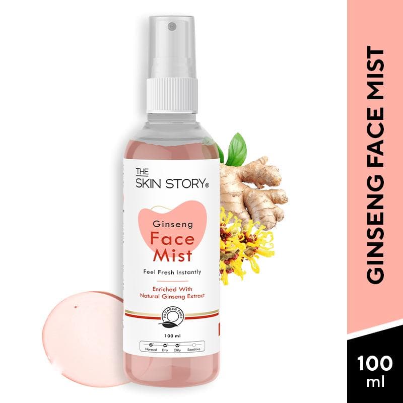 Ginseng Face Mist With Witch Hazel, Soothing, Moisturizing & Anti-Inflammatory (100 ML) - Skin Care - Lotions, Moisturisers, and Creams | Buy online on ZillyBuy