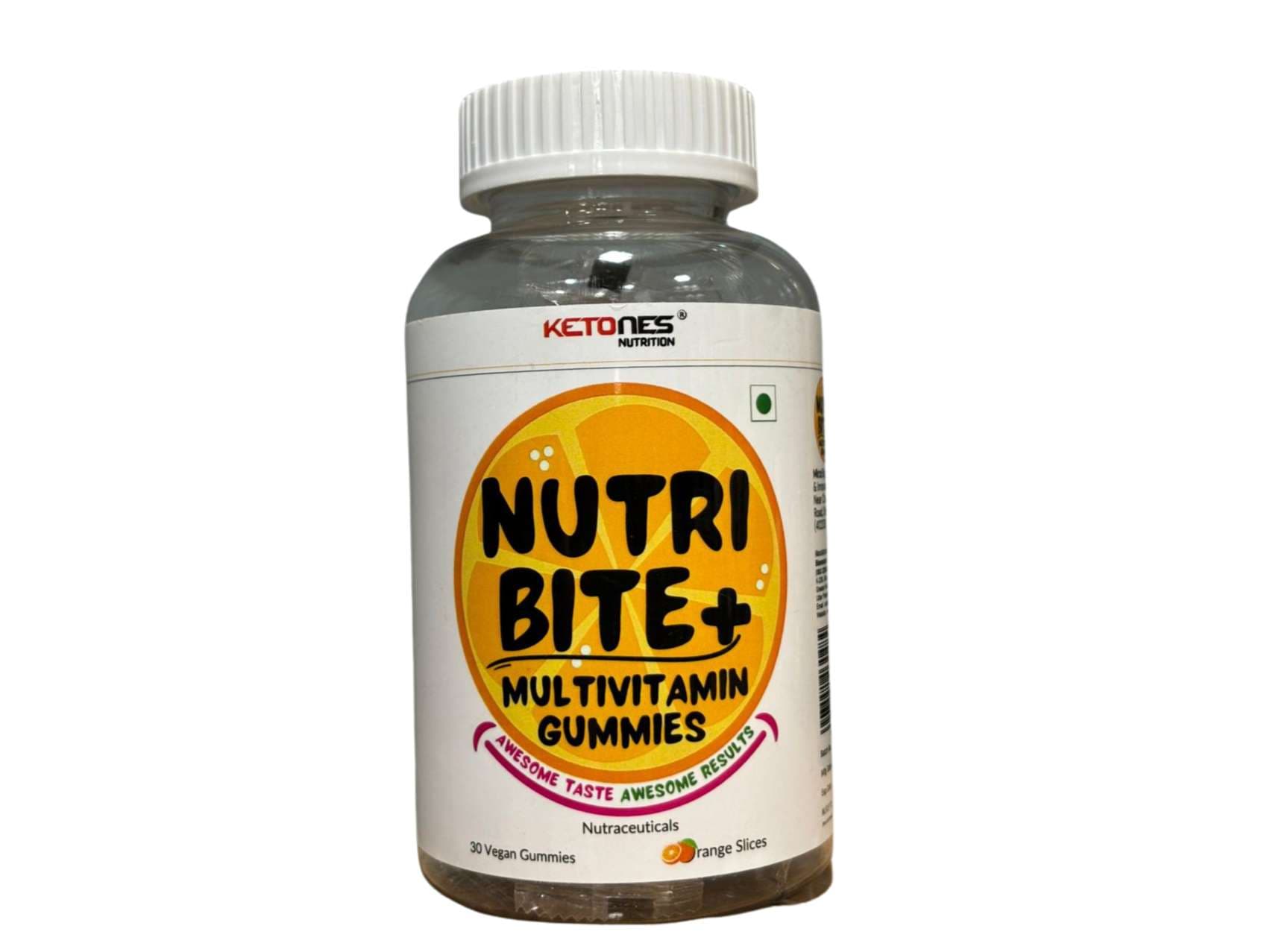 Ketones Nutrition Nutri Bite Multivitamin Gummies | 30 Servings | Orange - Nutrition and Fitness Supplements | Buy online on ZillyBuy
