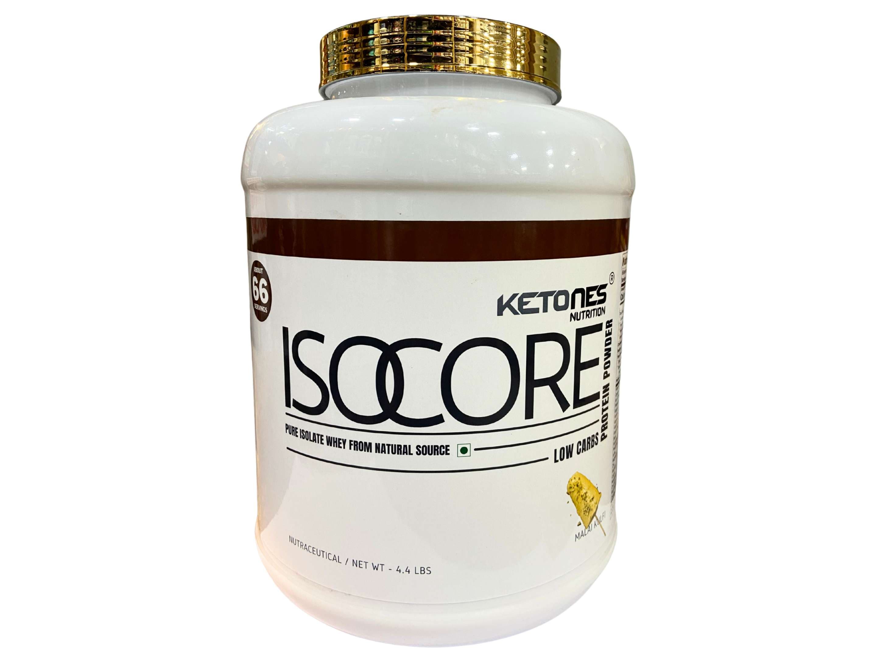 Ketones Nutrition Isocore Low Carb Whey Protein Isolate Powder | 2 kg | Malai Kulfi - Nutrition and Fitness Supplements | Buy online on ZillyBuy