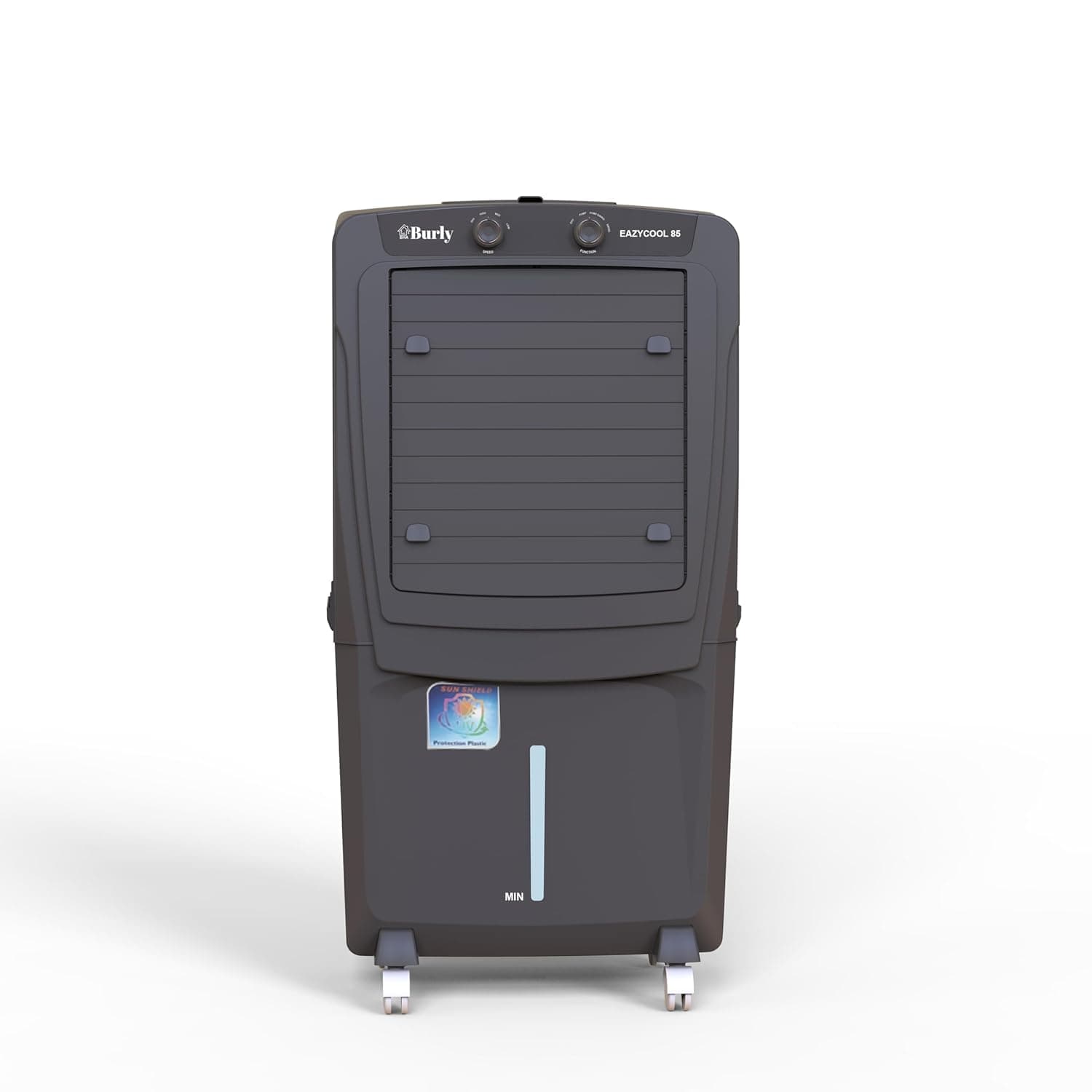 BHABURLY Eazycool 85 L Desert Air Cooler, 4500 CMH Air Delivery, 4-Way Air Deflection & Auto Swing, Anti-Bacterial Honeycomb, Ice Chamber, 3-Speed Control , Inverter Compatible, 1 Yr Warranty - Gray - Air Cooler | Buy online on ZillyBuy