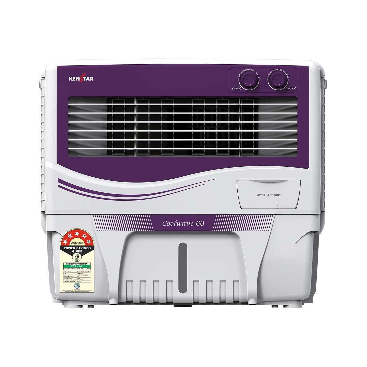 Kenstar Coolwave 60L Air Cooler with Wood Wool Cooling Media, Purple & White - Air Cooler | Buy online on ZillyBuy