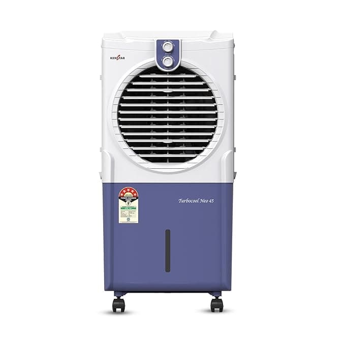 Kenstar TurboCool Neo HC 45 Air Cooler with Honeycomb Cooling Media, 45L, 100W, White & Blue - Air Cooler | Buy online on ZillyBuy