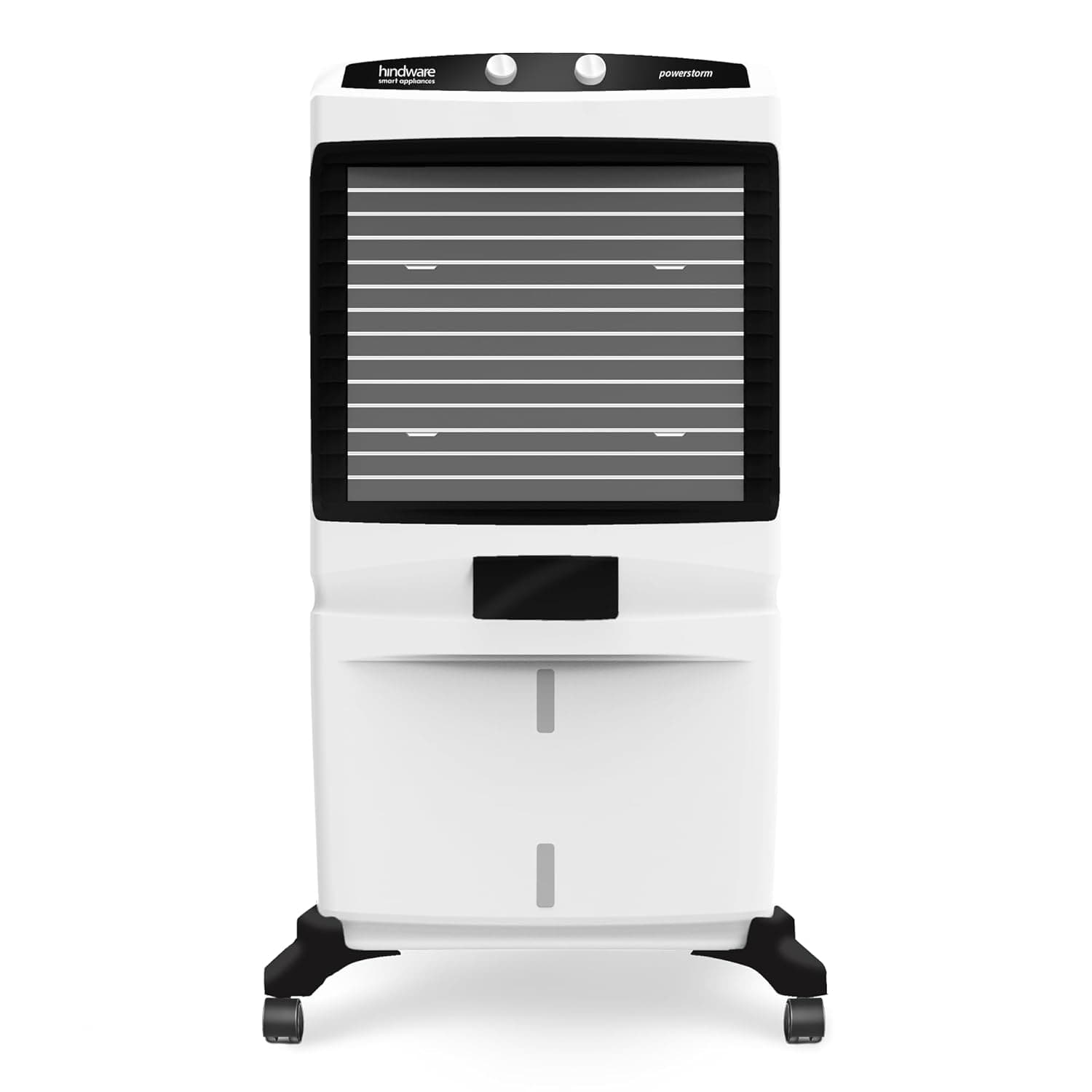 Hindware Smart Appliances 117 L Desert Air Cooler Honeycomb Pads, Anti-Bacterial Protection, Inverter Compatible - Black & White, Powerstorm - Air Cooler | Buy online on ZillyBuy