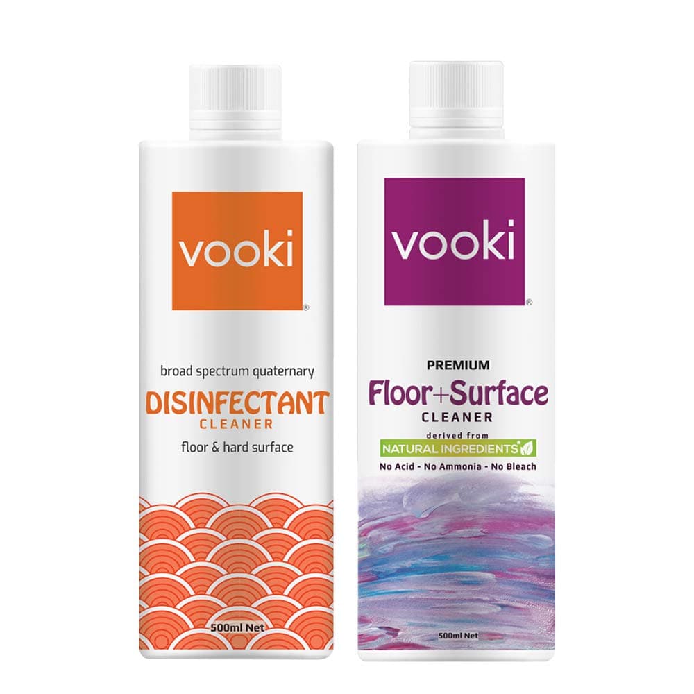 Vooki Ecofriendly Disinfectant Floor & Surface Cleaner, Green Chemistry 500ml - (Combo Pack of 2)… - Bins and Bathroom | Buy online on ZillyBuy