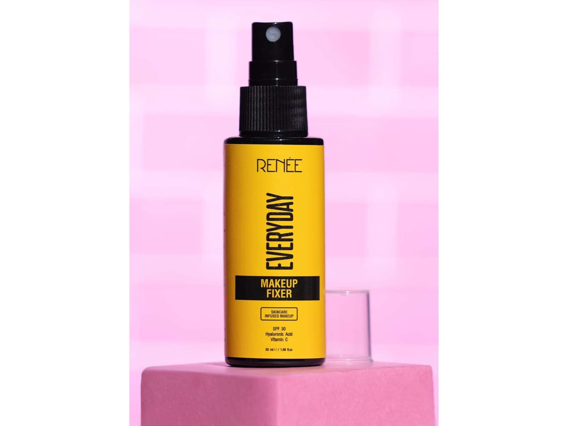 RENEE Everyday Makeup Fixer, Lightweight & Non-Greasy, Locks Makeup for a Lasting Dewy Finish, Hydrates & Refreshes, Enriched with Aloe, Hyaluronic Acid & Vitamin C & Spf 30, 50ml - Makeup - Face | Buy online on ZillyBuy