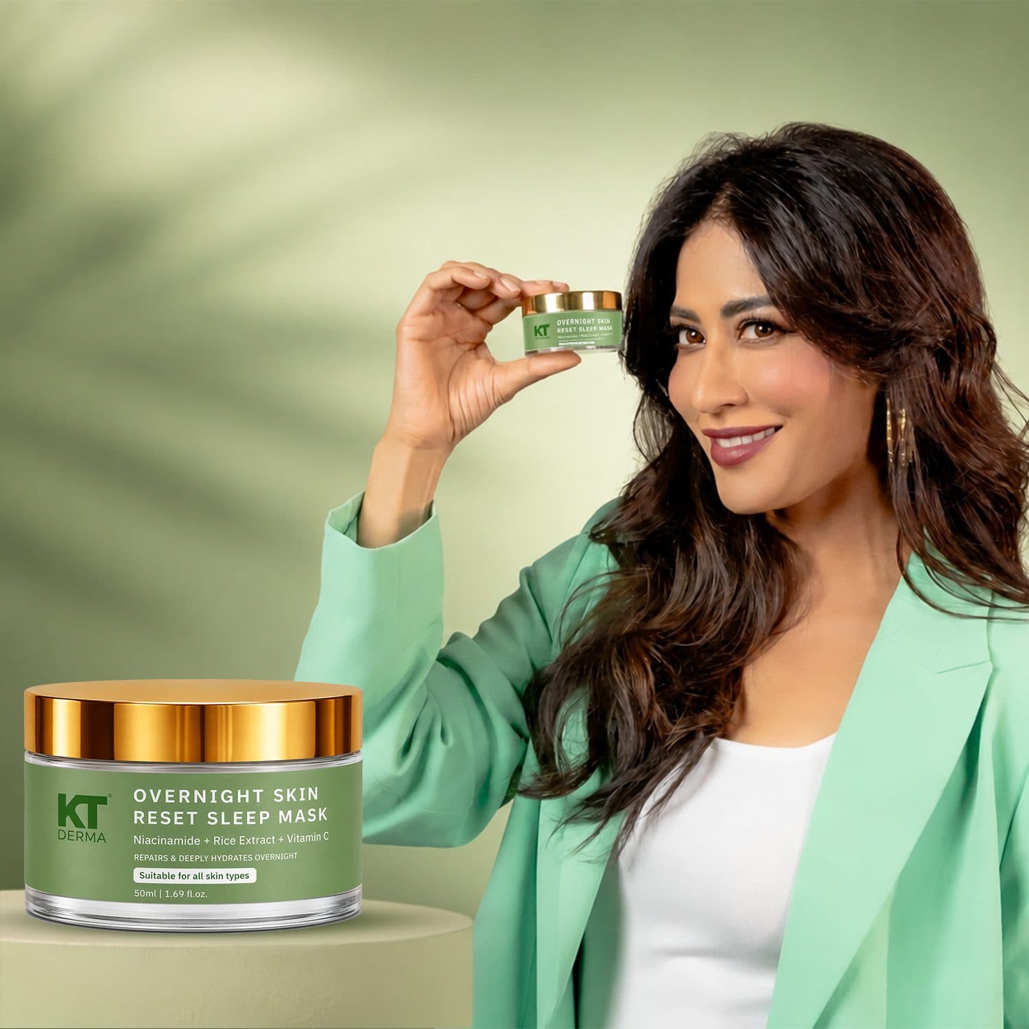 KT Derma Overnight Skin Reset Sleep Mask Niacinamide, Rice Extract & Vitamin C Deep Hydration & Intensive Repair Night Mask Brightens Dull Skin - 50ml - Skin Care - Lotions, Moisturisers, and Creams | Buy online on ZillyBuy