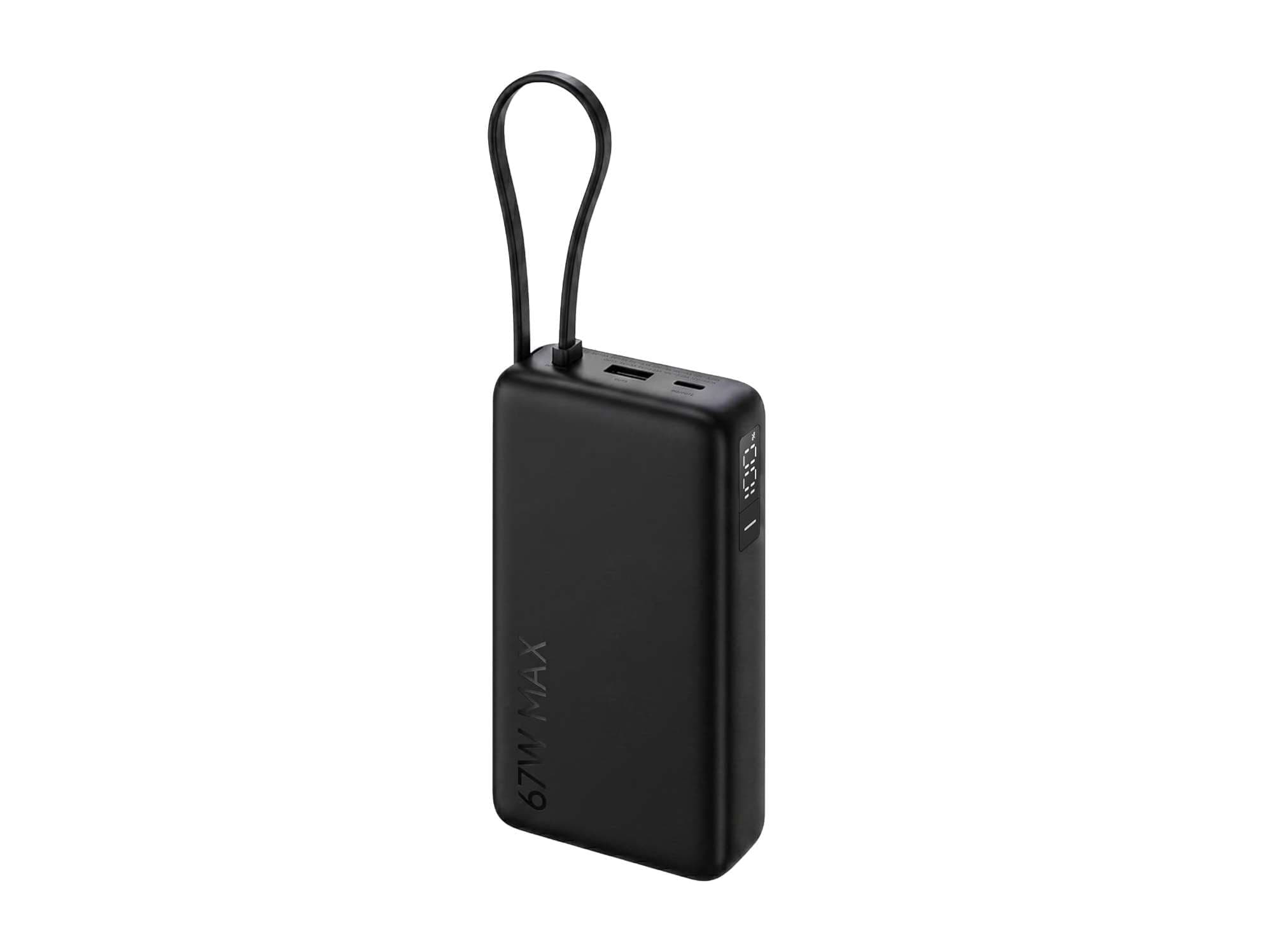 Xiaomi Power Bank 5i 20000mAh 67W Turbo Charging PD 3.0 & PPS|in-Built Cable|12 Layer Protection, Digital Display, Triple Output Ports - Black - Power Bank | Buy online on ZillyBuy