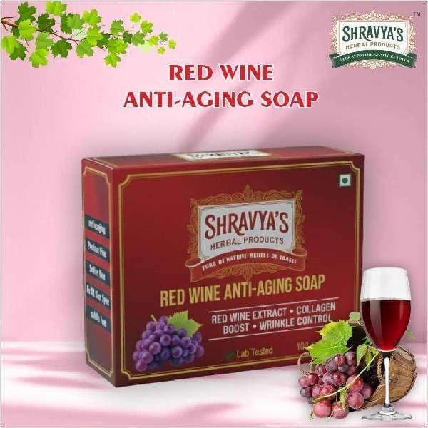 Red Wine Soap Anti-Aging - Bath Soaps and Gels | Buy online on ZillyBuy