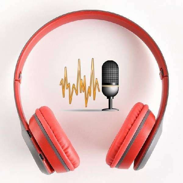 Wireless Bluetooth Headphones P47 Foldable Over Ear Deep Bass Gaming Sports Headset Red - Laptop | Buy online on ZillyBuy