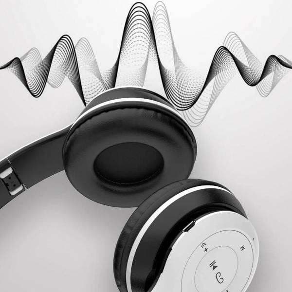 Wireless Bluetooth Headphones P47 Foldable Over Ear Deep Bass Gaming Sports Headset White - Laptop | Buy online on ZillyBuy