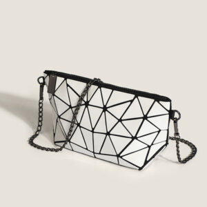 Women's Trendy Geometric Rhombus Laser Shoulder Bag