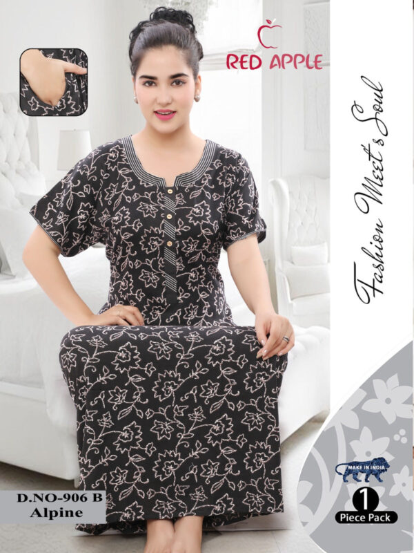 Nightgown for Women - Alpine Viscos Soft & Relaxed Fit