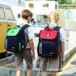 Classic School Backpack for Kids – Bear Patch Design
