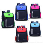 Classic School Backpack for Kids – Bear Patch Design
