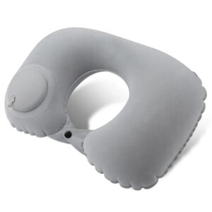 Custom Logo U-Shape Travel Neck Pillow Inflatable Pillow Portable Folding Outdoor Traveling Car Airplane Neck Pillow Gifts