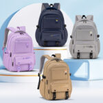 Waterproof PU Backpack – Multi-Layer Storage