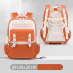 Modern Color-Block School Backpacks – Warm & Minimal Design