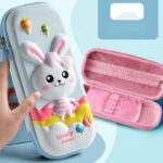 3D Cartoon Zipper Pencil Case for Kids