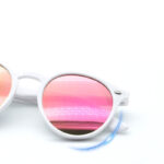 Korean Round Frame with Cat-Eye Edge Sunglasses